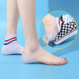 3.5cm 1pair Invisible Height Increasing Insole Silicone Soft Sole Breathable Inserts For Heels(White)