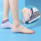5.5cm 1pair Invisible Height Increasing Insole Silicone Soft Sole Breathable Inserts For Heels(Skin Color)