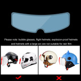 Travel Motorcycle Helmet Rainproof and Anti-fog Film, Style: Paste Outside(English Box)