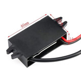 12V to 5V 3A Car Power Converter DC Module Voltage Regulator, Style:Type-C Straight