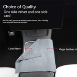 For Tesla General Car Microfiber Towel Cleaning Rag, Style: No LOGO, Size: 30 x 30cm