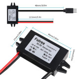 12V to 5V 3A Car Power Converter DC Module Voltage Regulator, Style:USB Female with Ears