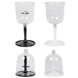 COOL CAMP CF-523 Removable Portable Outdoor Camping Wine Glass Shatterproof Resin Collapsible Champagne Cup(White)