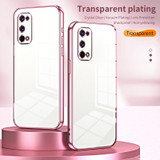 For Realme X7 Pro Transparent Plating Fine Hole Phone Case(Gold)