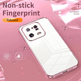 For Xiaomi 13 Pro Transparent Plating Fine Hole Phone Case(Pink)