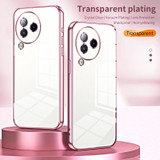 For Xiaomi Civi 3 Transparent Plating Fine Hole Phone Case(Transparent)