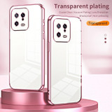 For Xiaomi 13 Transparent Plating Fine Hole Phone Case(Purple)