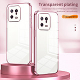 For Xiaomi 13 Transparent Plating Fine Hole Phone Case(Transparent)