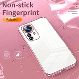 For Xiaomi 12 Pro / 12S Pro Transparent Plating Fine Hole Phone Case(Gold)