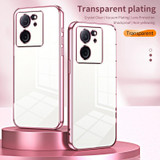 For Xiaomi Redmi K60 Ultra / Xiaomi 13T Transparent Plating Fine Hole Phone Case(Purple)