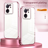 For Xiaomi Redmi K60 Ultra / Xiaomi 13T Transparent Plating Fine Hole Phone Case(Transparent)