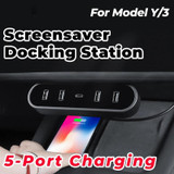 For Tesla Model Y / 3 2021-2023 Foldable Hidden Smart Docking Station Behind The Car Screen