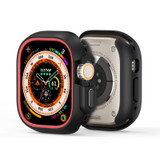 For Apple Watch Ultra 2 49mm / Ultra 49mm DUX DUCIS Bamo Series Hollow PC + TPU Watch Protective Case(Black+Red)