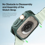 For Apple Watch Ultra 2 49mm / Ultra 49mm DUX DUCIS Tamo Series Hollow PC + TPU Watch Protective Case(Transparent Green)