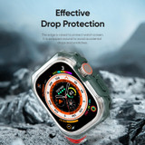 For Apple Watch Ultra 2 49mm / Ultra 49mm DUX DUCIS Tamo Series Hollow PC + TPU Watch Protective Case(Transparent Green)