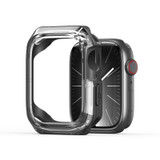 For Apple Watch 4 / 5 / 6 / SE 44mm DUX DUCIS Tamo Series Hollow PC + TPU Watch Protective Case(Transparent Black)