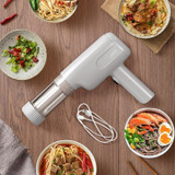 Handheld Noodle Machine Rechargeable Smart Pasta Maker With 6 Molds(White)