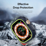 For Apple Watch Ultra 2 49mm / Ultra 49mm DUX DUCIS Bamo Series Hollow PC + TPU Watch Protective Case(Midnight Blue+Green)