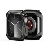 For Apple Watch 9 / 8 / 7 45mm DUX DUCIS Tamo Series Hollow PC + TPU Watch Protective Case(Translucent Black)