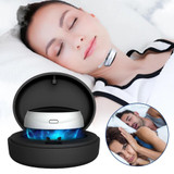 Smart Anti-snoring Device TENS Double Pulse Sound Wave Induction Sleep Snoring Breathing Corrector(Black)