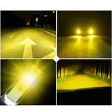 2 PCS  H1 18W 1800 LM 3000K IP68 Canbus Constant Current Car LED Headlight with 2 COB Lamps, DC 9-36V(Gold Light)