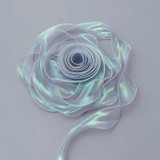 4cm x 9m Silver Symphony Fishtail Yarn Flower Cake Baking Packaging Ribbon Lace Decorative Webbing