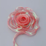 4cm x 9m Begonia Red Symphony Fishtail Yarn Flower Cake Baking Packaging Ribbon Lace Decorative Webbing