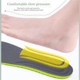Wormwood Deodorant Running Insoles Memory Foam Breathable Orthopedic Shoes Pad, Size: 39(Grey)