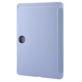 For Honor Pad 9 Tri-fold Silicone Leather Tablet Case(Lavender)