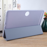 For Honor Pad 9 Tri-fold Silicone Leather Tablet Case(Lavender)