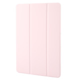 For Honor Pad 9 Tri-fold Silicone Leather Tablet Case(Pink)