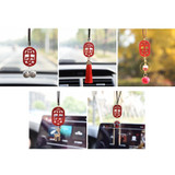 Chinese Style Car Interior Rearview Mirror Prayer Pendant, Color: Tassel
