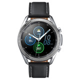 For Samsung Galaxy Watch 3 45mm Smart Watch Wave Texture Bezel Ring(Silver)