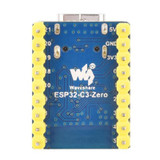 Waveshare 2.4GHz ESP32-C3 Mini Development Board, Based ESP32-C3FN4 Single-core Processor with Header