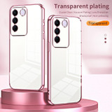 For vivo S16e / V27e Transparent Plating Fine Hole Phone Case(Gold)