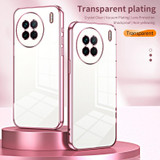 For vivo X90 / X90s Transparent Plating Fine Hole Phone Case(Silver)