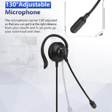 SOYTO SY227 Single-side Operator Ear Hook Headset Corded Computer Headset, Interfaces: Separation USB Wire Control