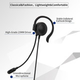 SOYTO SY227 Single-side Operator Ear Hook Headset Corded Computer Headset, Interfaces: Separation USB Wire Control