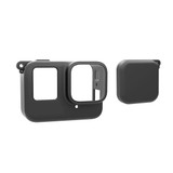For Insta360 Ace Pro PULUZ Body Silicone Protective Case with Lens Cap (Black)