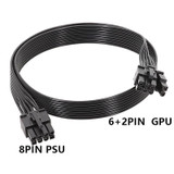 60cm For Corsair 18AWG Flat Cable Power Module Cable Graphics Card Module Cable 8Pin To 8Pin 6+2(Block Type)