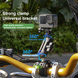 RUIGPRO Crab Clamp Action Camera Bracket Dual-Head Crab 3-Stage Selfie Stick