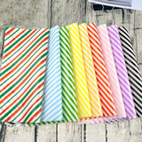 100sheets / Pack Striped Baking Greaseproof Paper Food Placemat Paper, size: 30x30cm(Yellow)