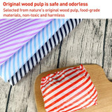 100sheets / Pack Striped Baking Greaseproof Paper Food Placemat Paper, size: 30x30cm(Purple)