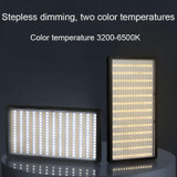 1008 LEDs Stepless Adjustment Live Fill Light Reversible Photography Soft Light, EU Plug(14 inch)