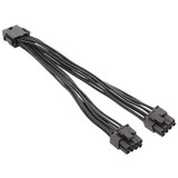 20cm 8P Female To Dual 6+2Pin Male Graphics Card Power Cable 8P To Dual 8P 1 To 2 Power Adapter Cable