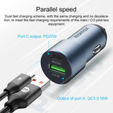 MOMAX UC15 38W PD + QC3.0 Dual Ports Car Charger