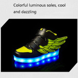 Children Colorful Light Shoes LED Charging Luminous Shoes, Size: 36(Pink)