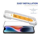 For iPhone 14 Plus ENKAY Easy Install High Alumina Silicon Full Glass Film