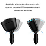 Dual USB Type-C Real-time Digital Display Cigarette Lighter Expansion Car Charger, Model: 66W Dual A+C
