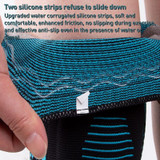 Dual Spring Support Silicone Sports Brace Fitness Protective Pads, Specification:L Size(Blue Black)